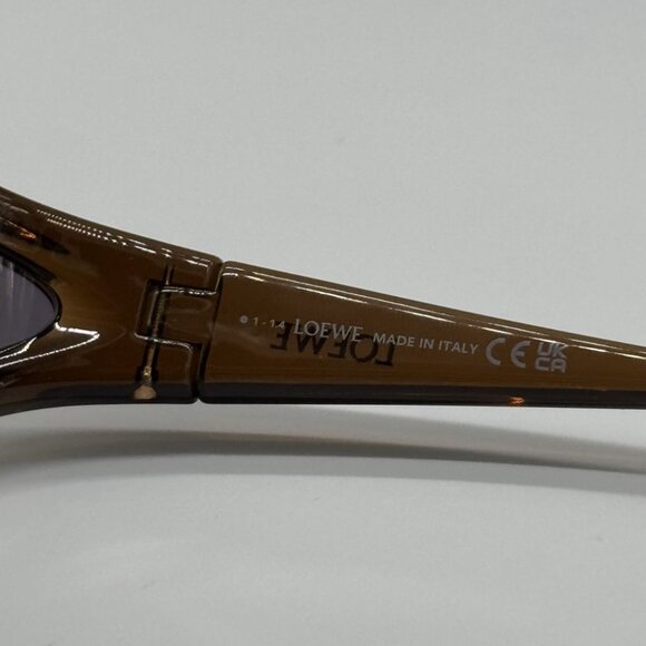 NEW LW40143U 47A LOEWE SUNGLASSES BROWN GREY UNISEX EYEWEAR LOEWE - Picture 11 of 12